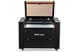 Aeon Nova10 S 姑娘别哭泣歌词  Professional CO2 Laser Cutter and Engraver front overhead view with lid open